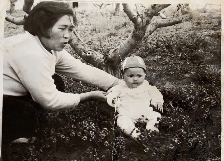 Korean Mom with baby