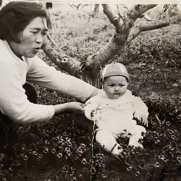 Korean Mom with baby