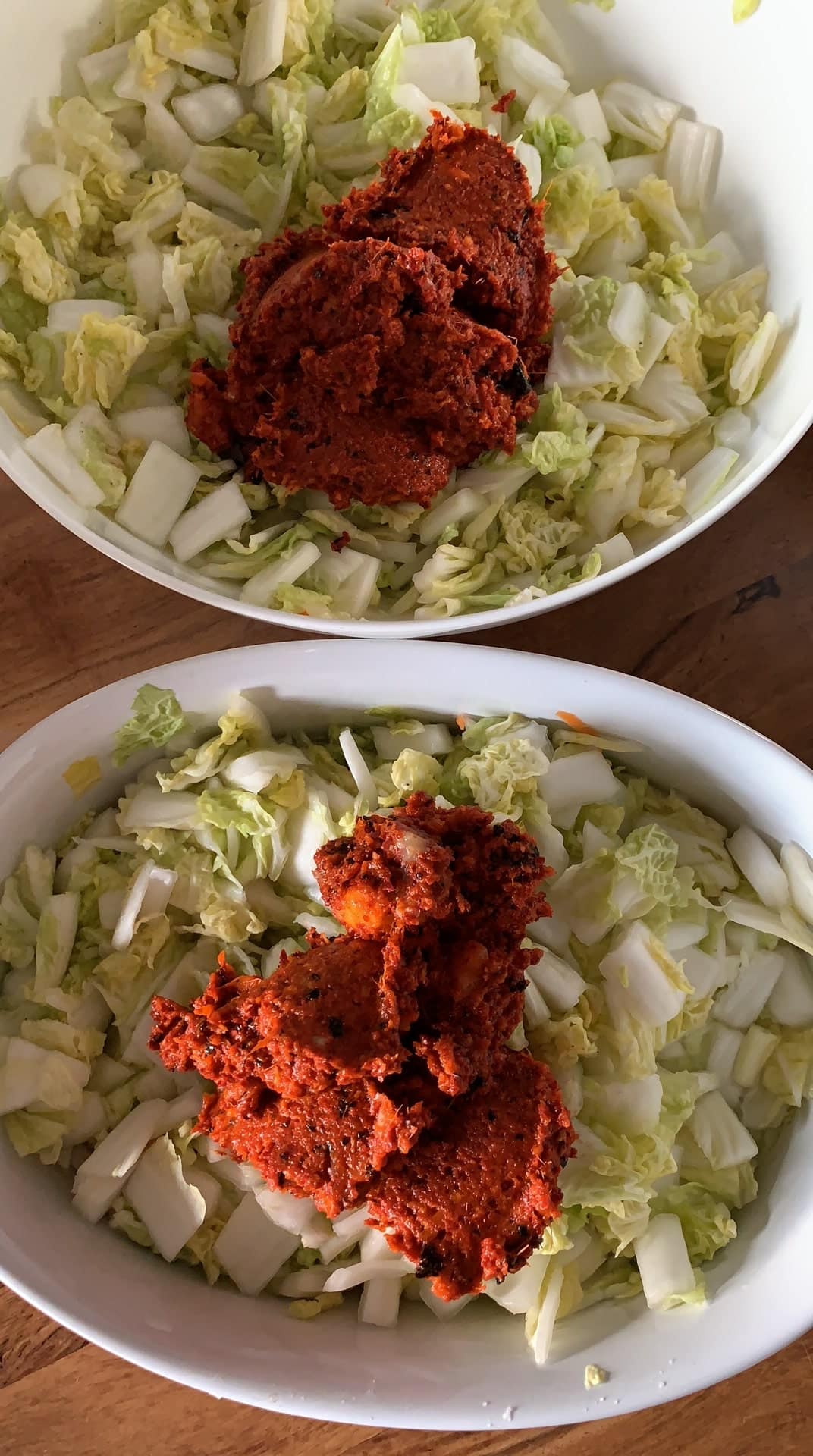 kimchi making