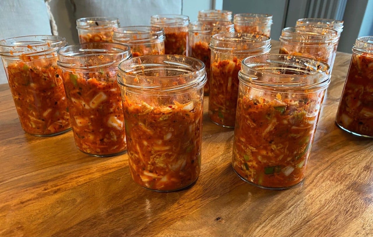 kimchi making