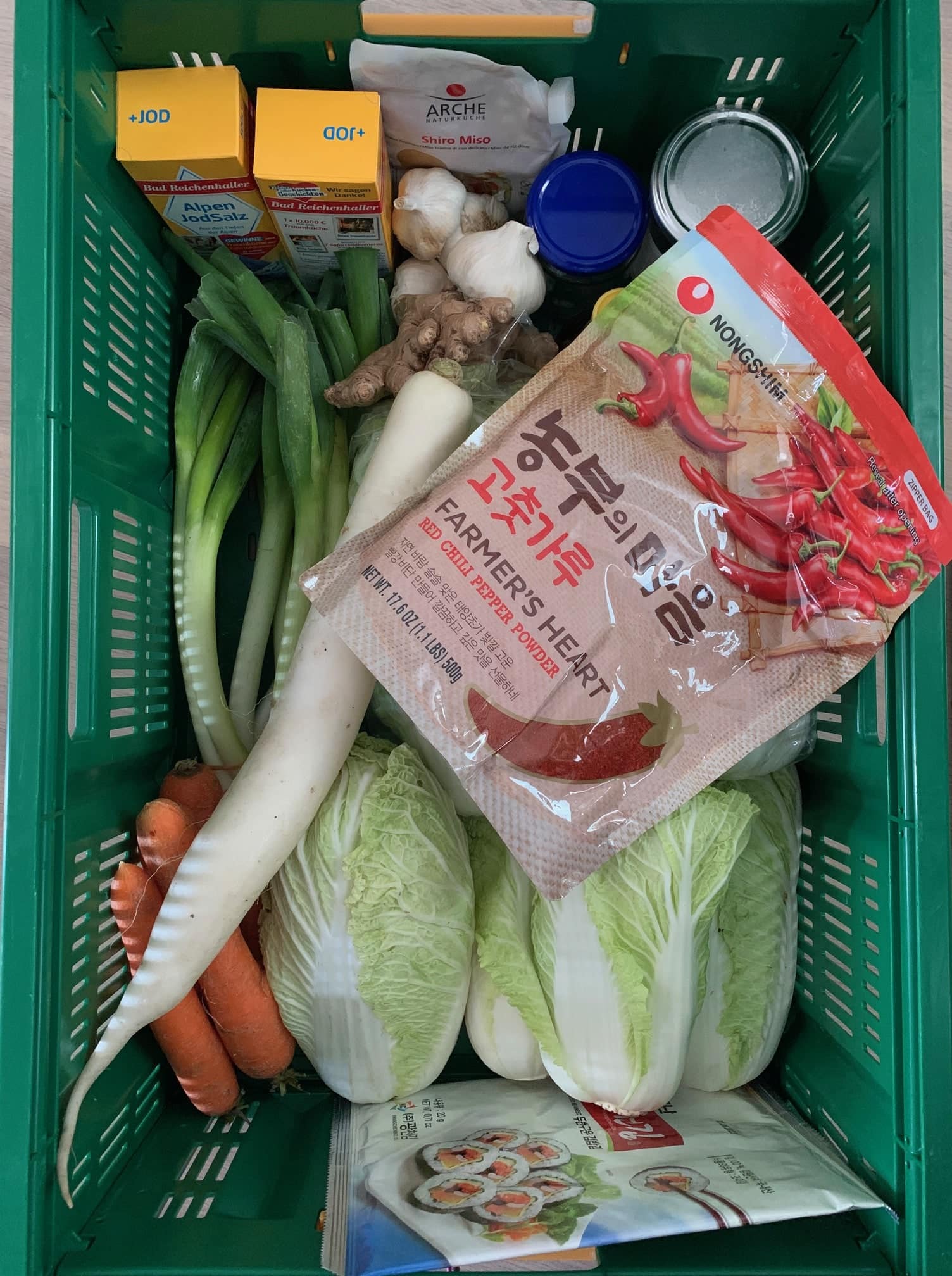kimchi making