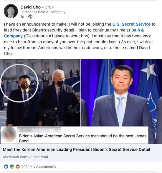 david cho secret service