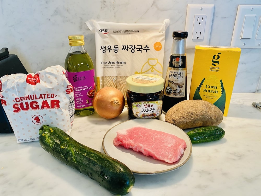 Jjajangmyun ingredients
