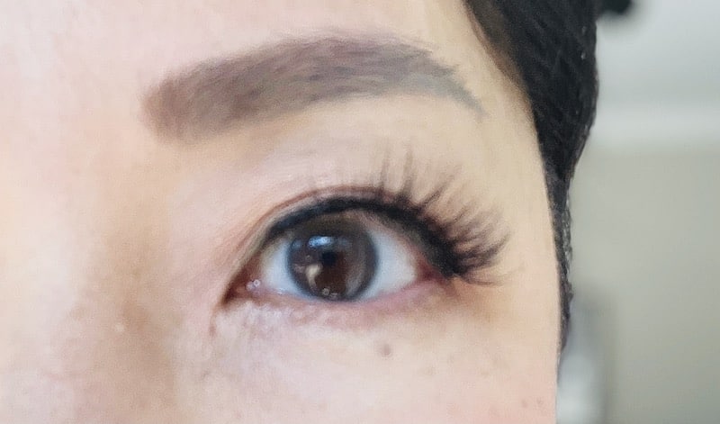 Glamnetic lashes open eye