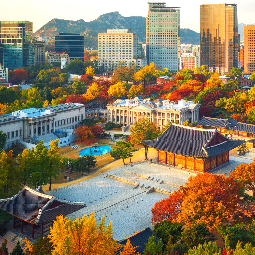 Deoksugung Palace from Jeongdong Observatory