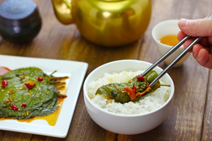 pickled kkaennip perilla